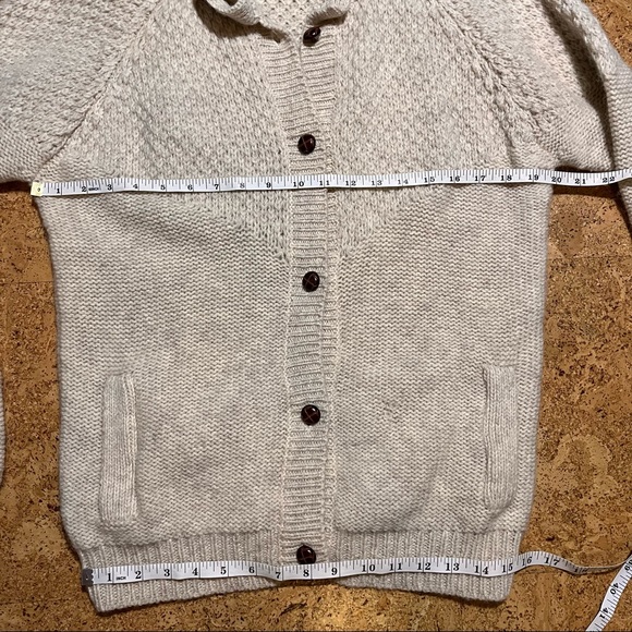 Peter’s General Stores Vintage Wool Button Down Sweater Cardigan Sz L - Picture 9 of 13